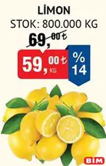 LİMON KG fiyat ve kampanya bilgisi